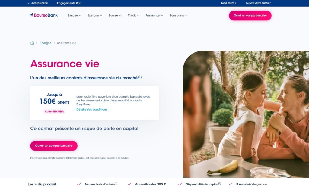 Ouvrir une assurance vie chez Boursorama