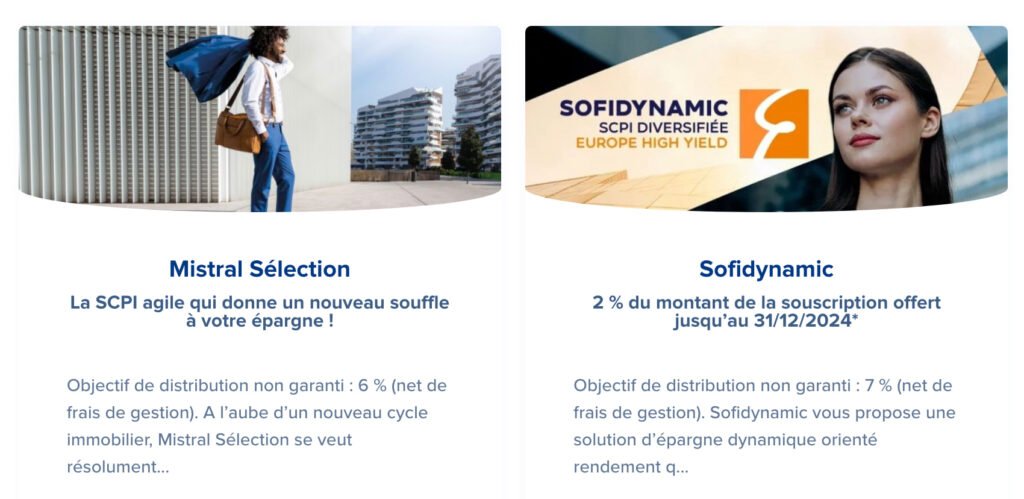 Les deux SCPI de BoursoBank, Mistral Selection et Sofidynamic