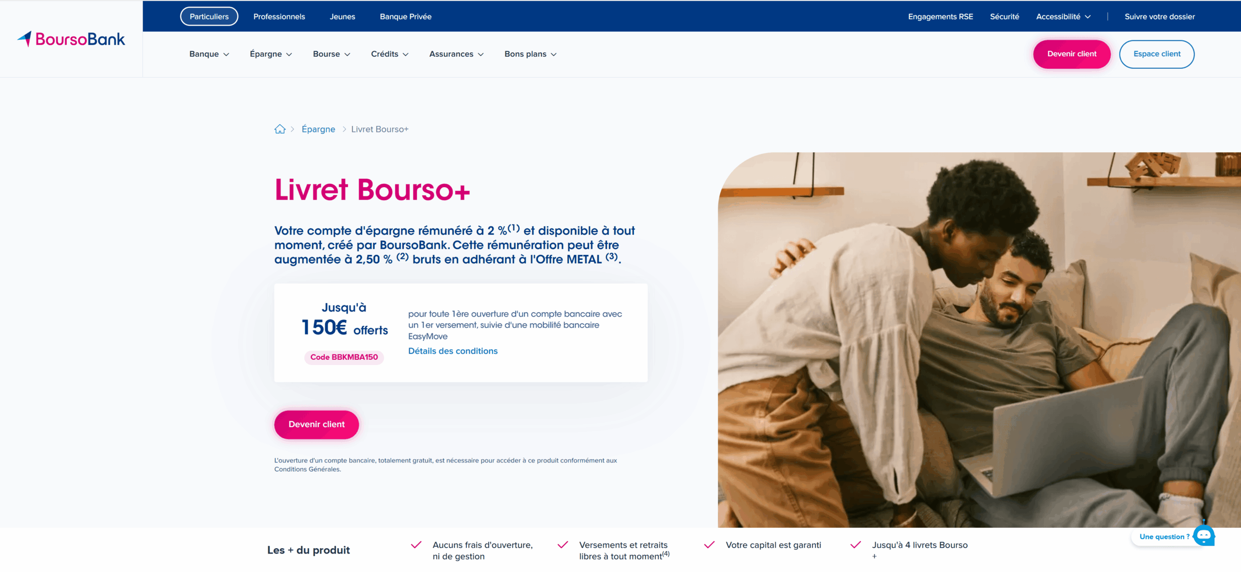 Aperçu Livret Bourso+
