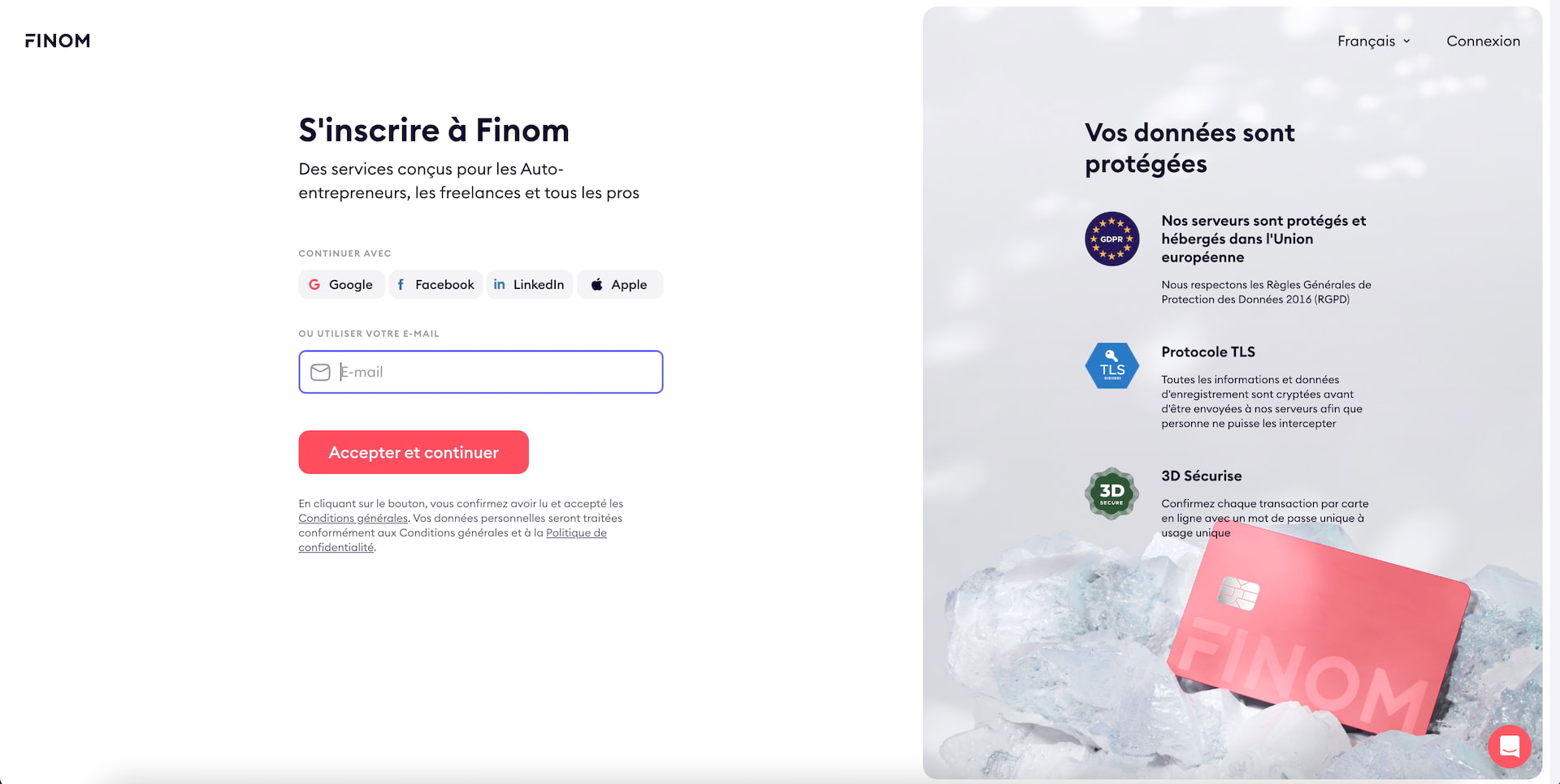 Inscription Finom