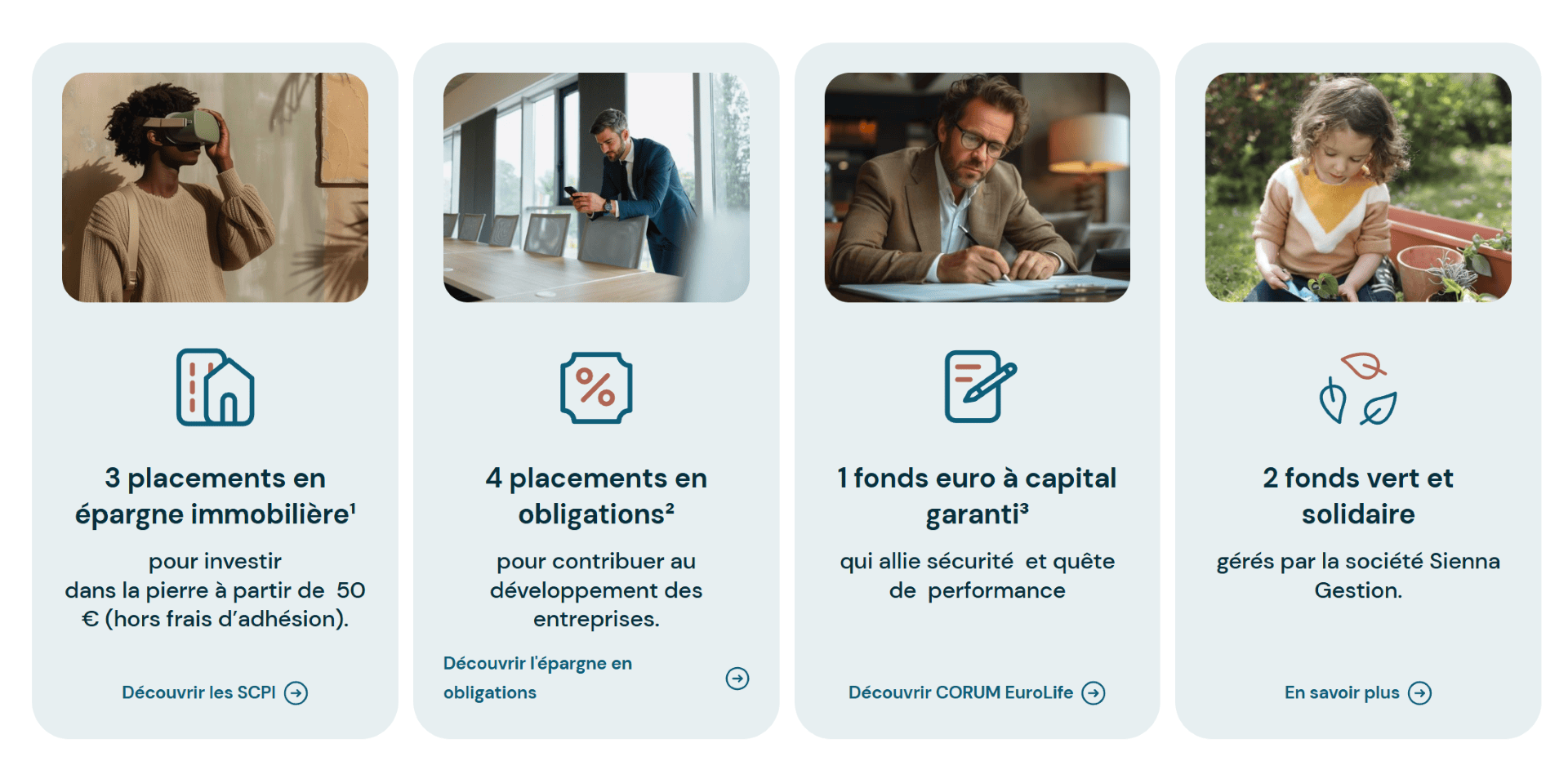 Supports disponibles sur Corum Life